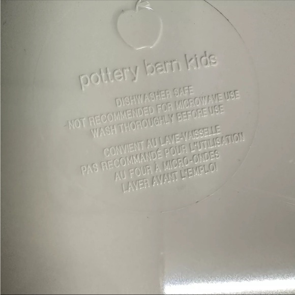 Pottery Barn Kids Lot of 2 Melamine Pink Mermaid Plates Lunch Dinner - Picture 3 of 5